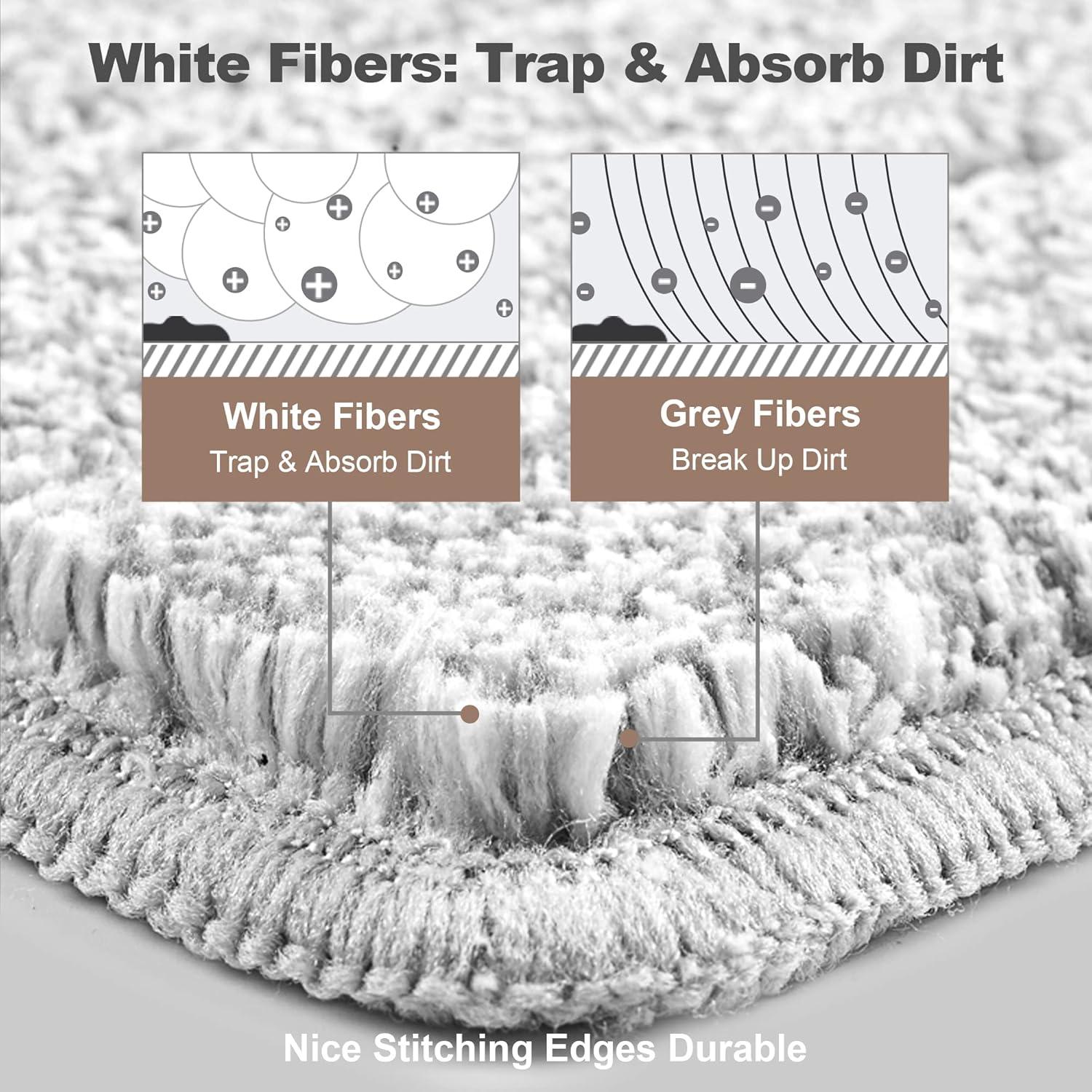 imageJOYMOOP Mop and Bucket with Wringer Set with 61quot Mop Handle with Flexible 13quot Flat Head with 10 pcs Microfiber Mop Pads White