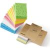 imageJOYMOOP Dish Sponge Scrubber Cellulose Sponges Kitchen for NonScratch Washing Dishes Household Cleaning Scrub Natural Sponge Pack of 12 Colorful Sponges36 Pcs Colorful Compressed Sponges