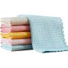 imageJOYMOOP Waffle Weave Cleaning Cloth Reusable Absorbent Microfiber Cleaning Cloths Lint Free Microfiber Dish Towels 5 Pack Mixed Color 118157inch