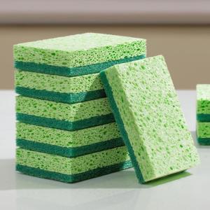 JOYMOOP Clean Sponges,Dual-Sided Non-Scratch Soft Scrub Dish Sponge, Safe for Non-Stick Cookware, Kitchen and Household Cleaning, Pack of 6 Scrubbing Sponges