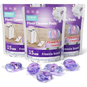 JOYMOOP Floor Cleaner for Mopping, 45 PCS Mopping Solution, Hardwood Floor Cleaner, Works Perfectly with Mop Bucket(3 Count (Pack of 45))