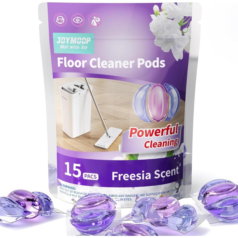 imageJOYMOOP Floor Cleaner for Mopping 45 PCS Mopping Solution Hardwood Floor Cleaner Works Perfectly with Mop Bucket1 Count Pack of 15