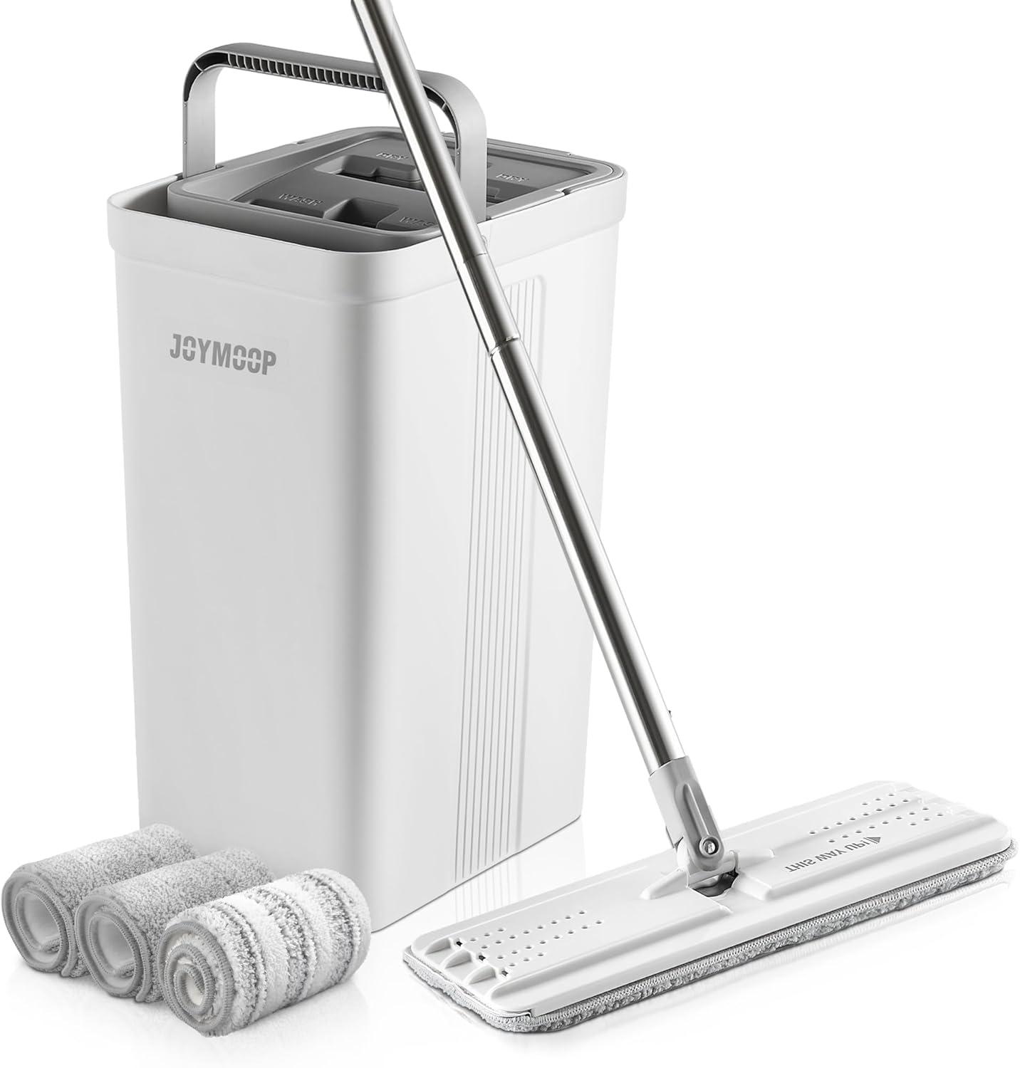 image:imageJOYMOOP Mop Broom Holder Wall Mounted Damage Free Hanging Hooks Mount for Home Kitchen Bathroom Storage 4 Pack