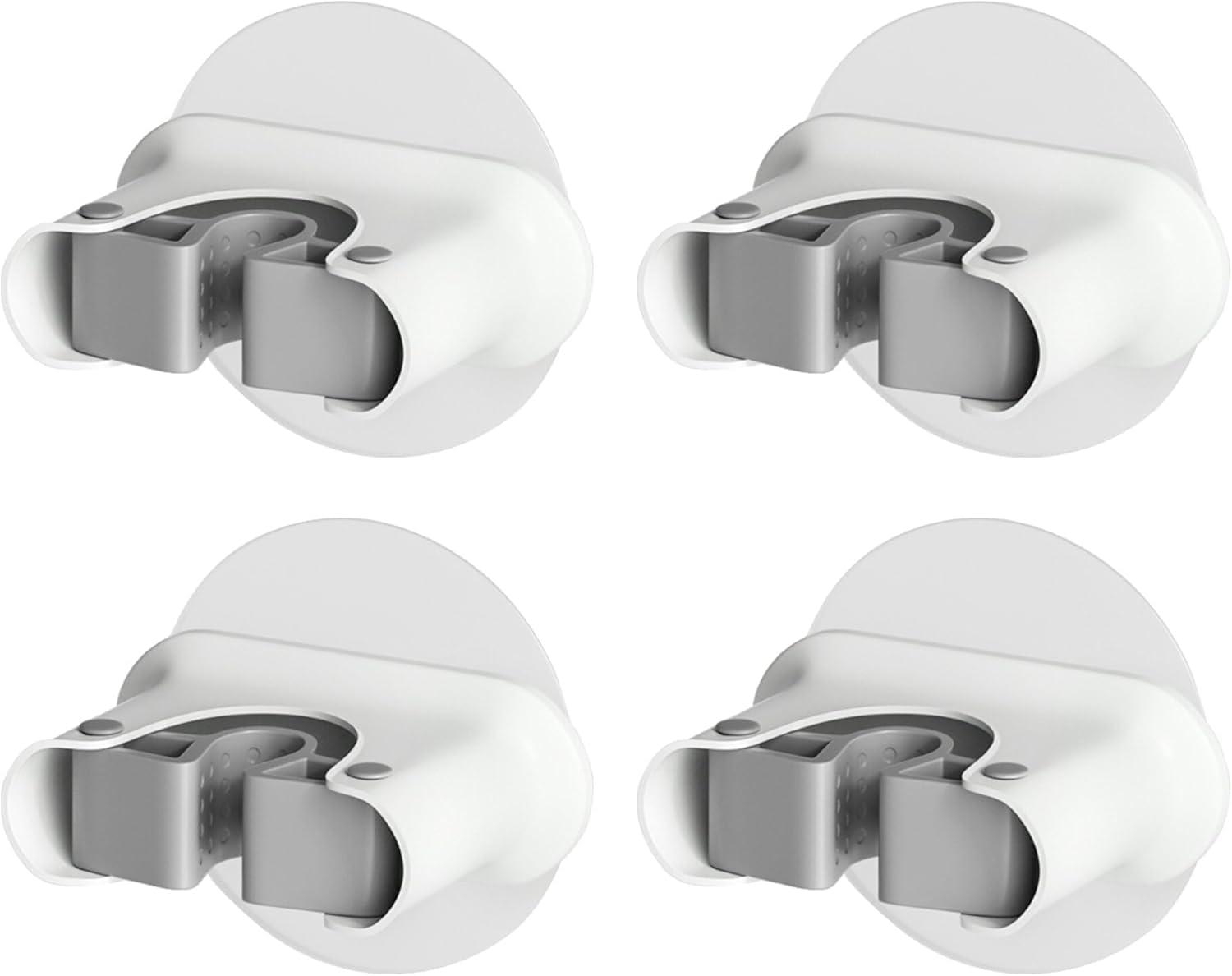 image:imageJOYMOOP Mop Broom Holder Wall Mounted Damage Free Hanging Hooks Mount for Home Kitchen Bathroom Storage 4 Pack