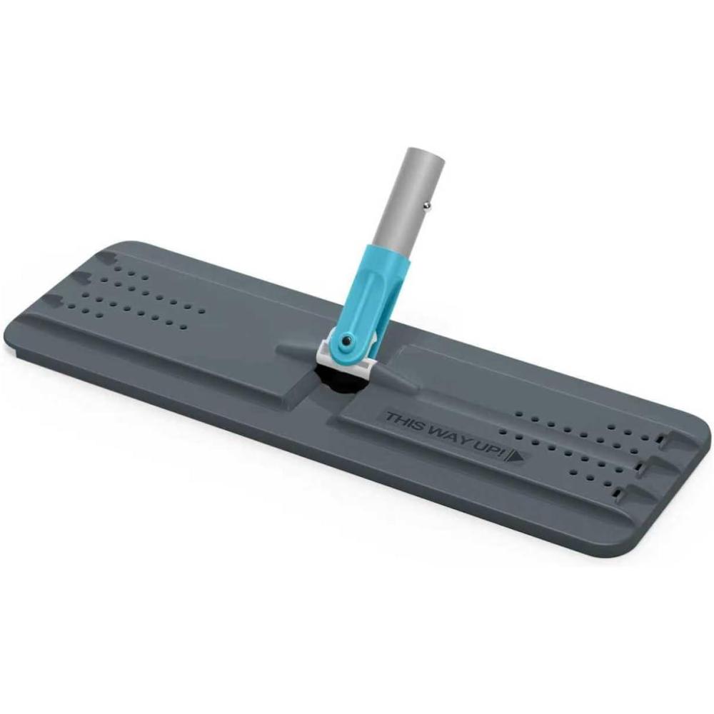 image:imageJOYMOOP Flat Mop Head with 13inch Microfiber Mop Pad Replacement Pink 1 PackGrey Cyan Blue