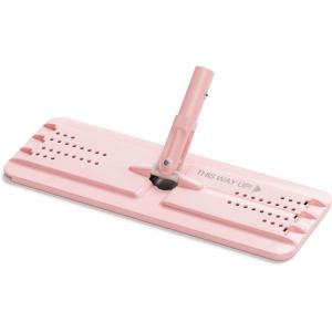 JOYMOOP Flat Mop Head, with 13-inch Microfiber Mop Pad Replacement – Pink, 1 Pack(Pink)